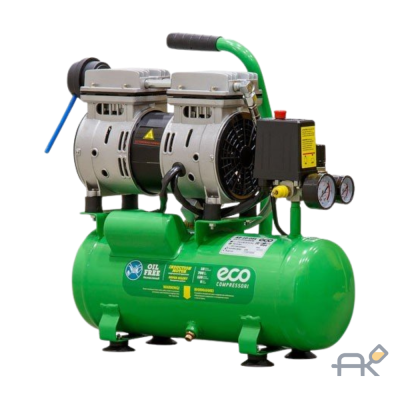 Компрессор ECO AE-10-OF1 безмасляный (120 л/мин. 8 атм. коаксиальный. безмасляный. ресив. 10 л. 220 В. 0.7 кВт) AE-10-OF1  